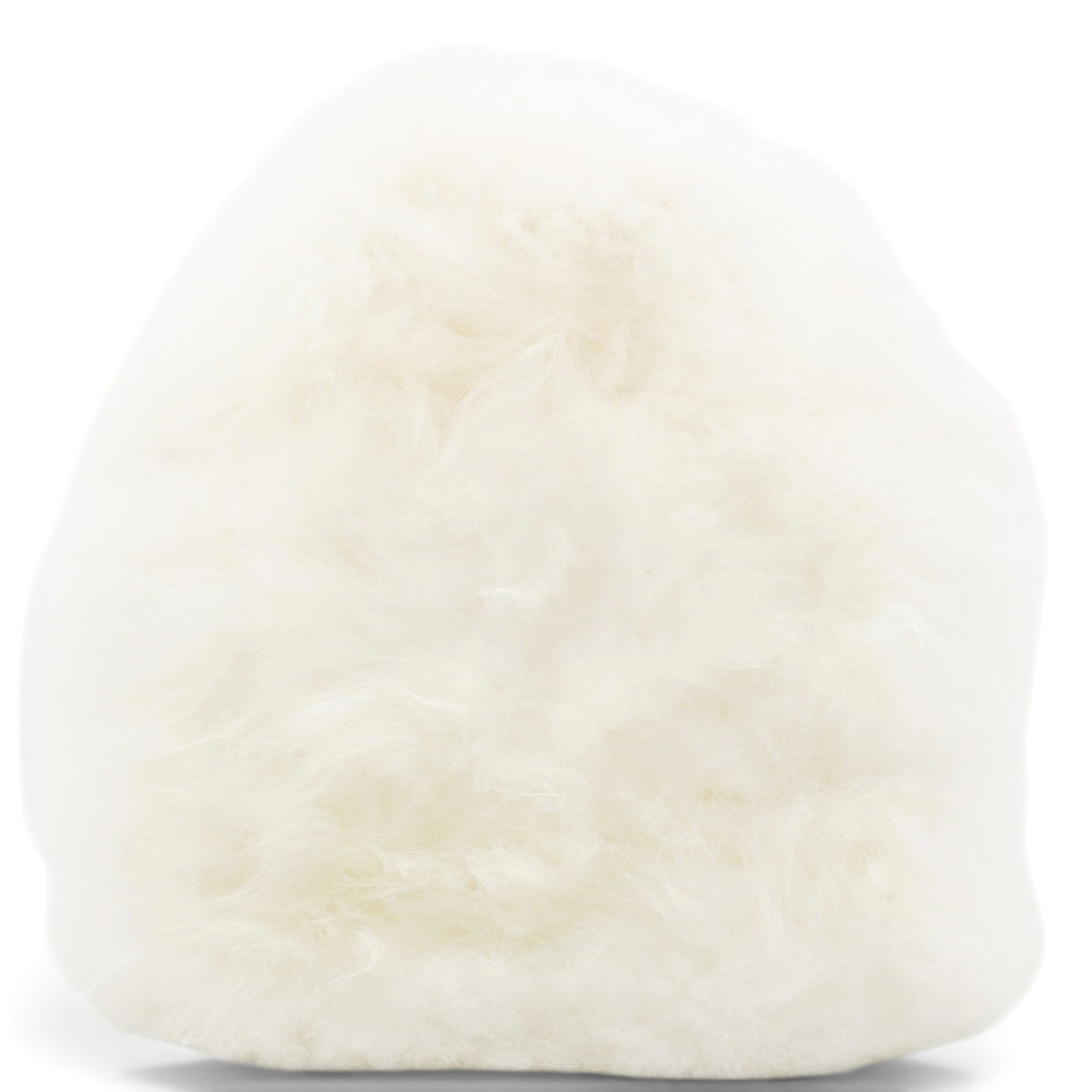 CHANEL White Long Fluffy Mohair Fur Clutch Bag Classic Double C Turn Lock Luxury Evening Handbag 