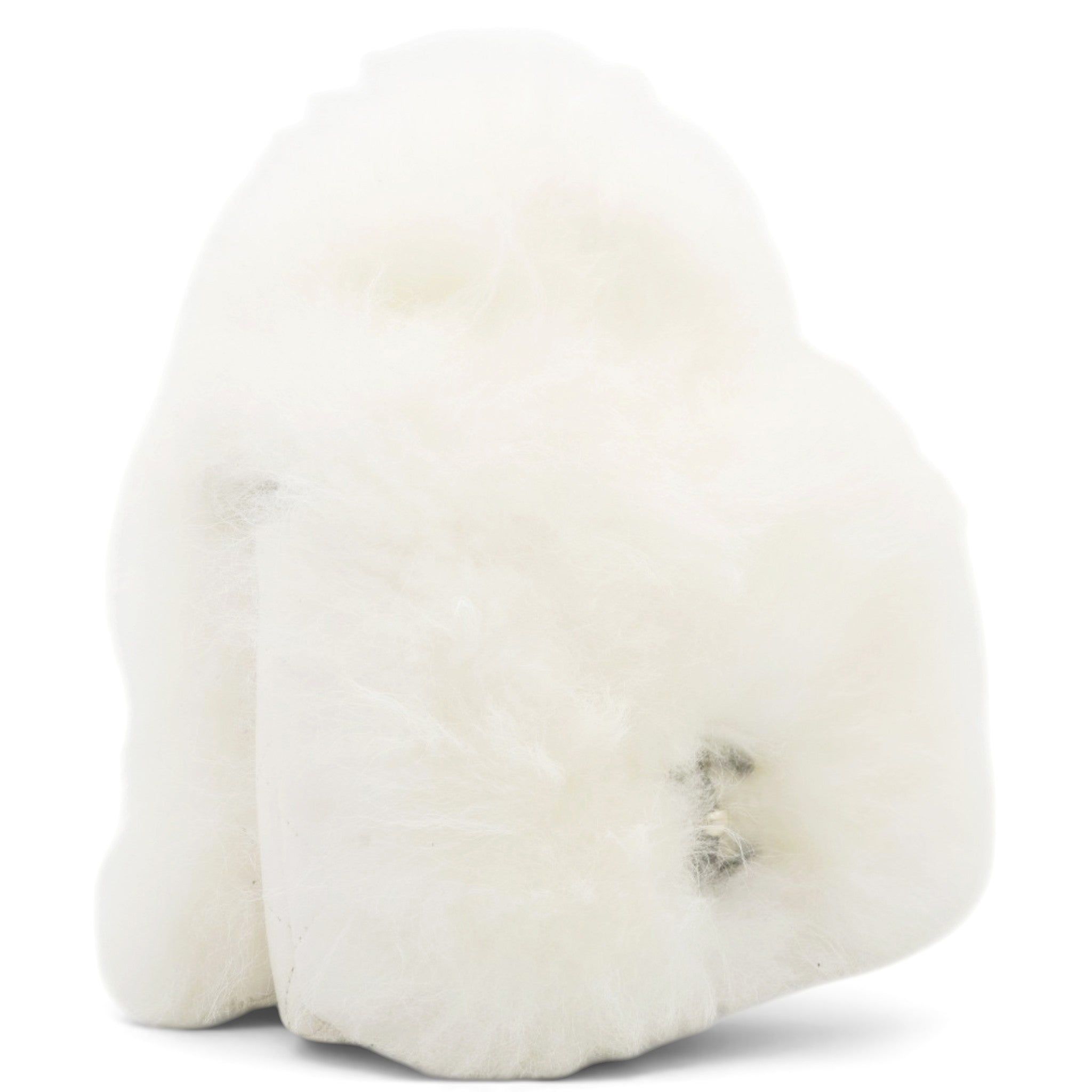 CHANEL White Long Fluffy Mohair Fur Clutch Bag Classic Double C Turn Lock Luxury Evening Handbag 