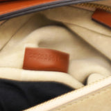 CHLOE Suede Calfskin Medium Faye Shoulder Bag Tobacco 