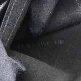 CHRISTIAN DIOR Black Crinkled Leather and Stretch Band Saddle Belt Bag 