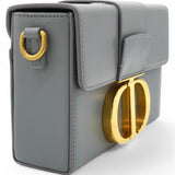CHRISTIAN DIOR Box 30 Montaigne Flap Bag Blue 