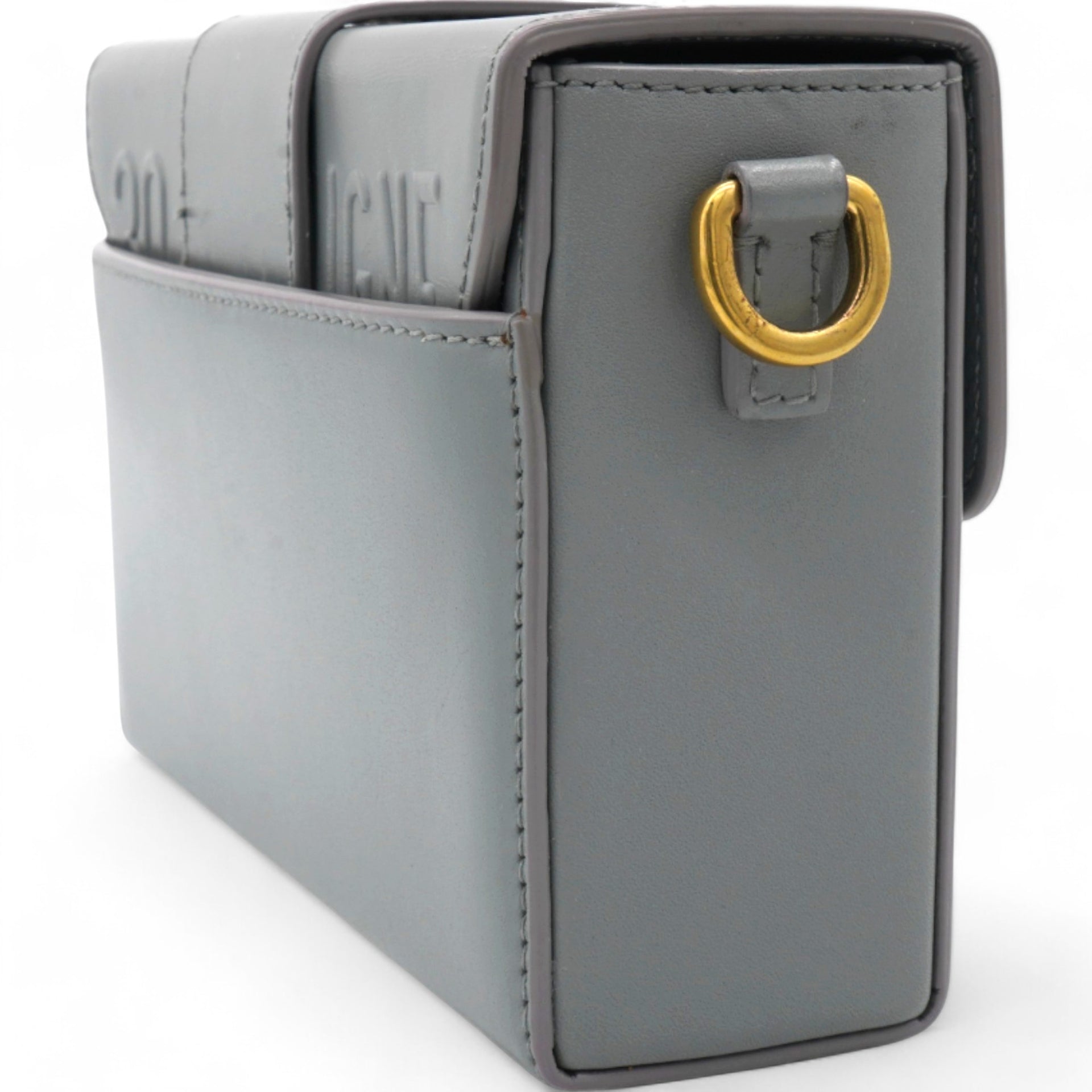 CHRISTIAN DIOR Box 30 Montaigne Flap Bag Blue 