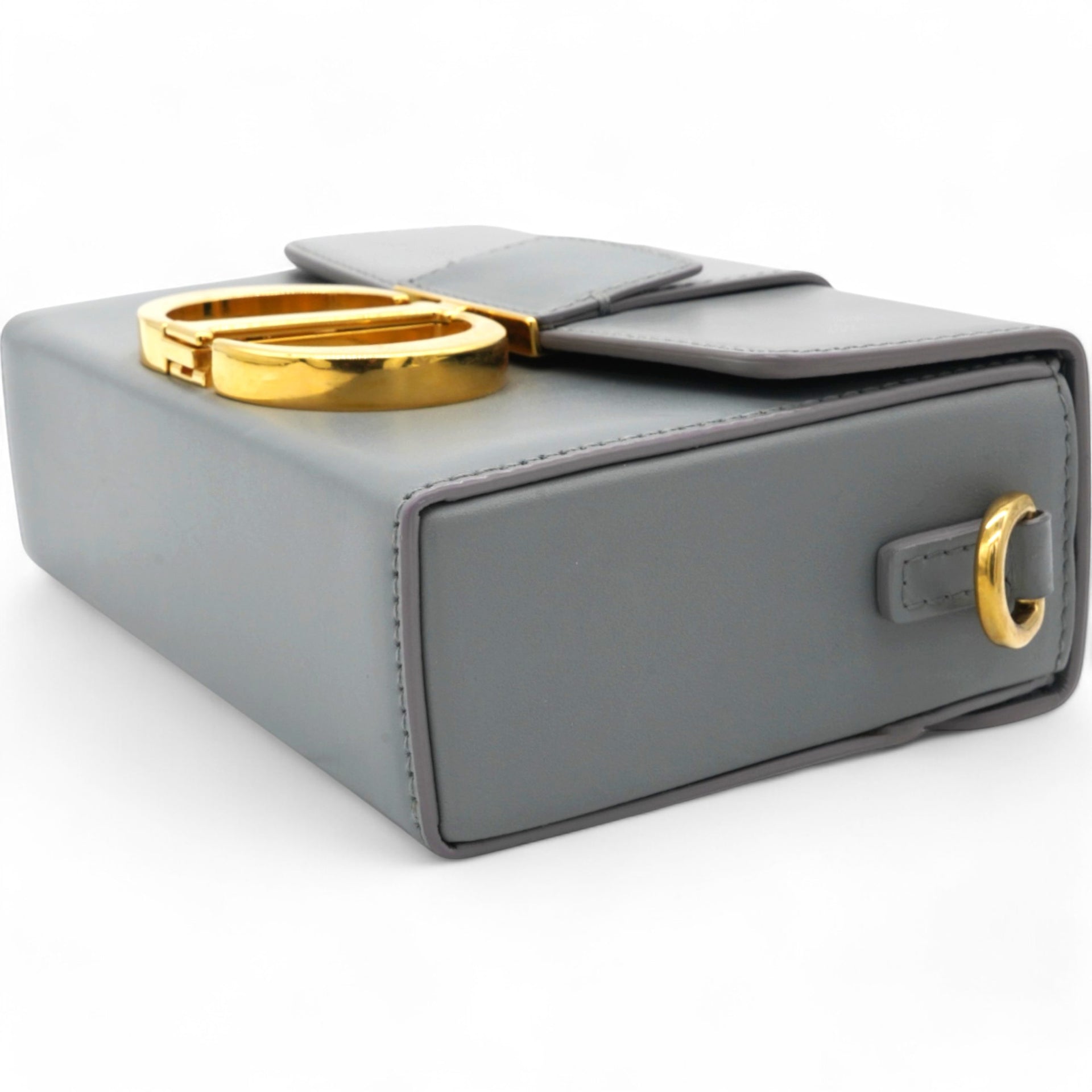 CHRISTIAN DIOR Box 30 Montaigne Flap Bag Blue 