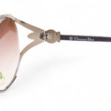 CHRISTIAN DIOR Crystal Sunglasses Large Size 