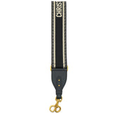 CHRISTIAN DIOR Embroidered Jacquard Ring Shoulder Strap 
