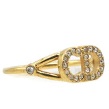CHRISTIAN DIOR Metal CD Ring 