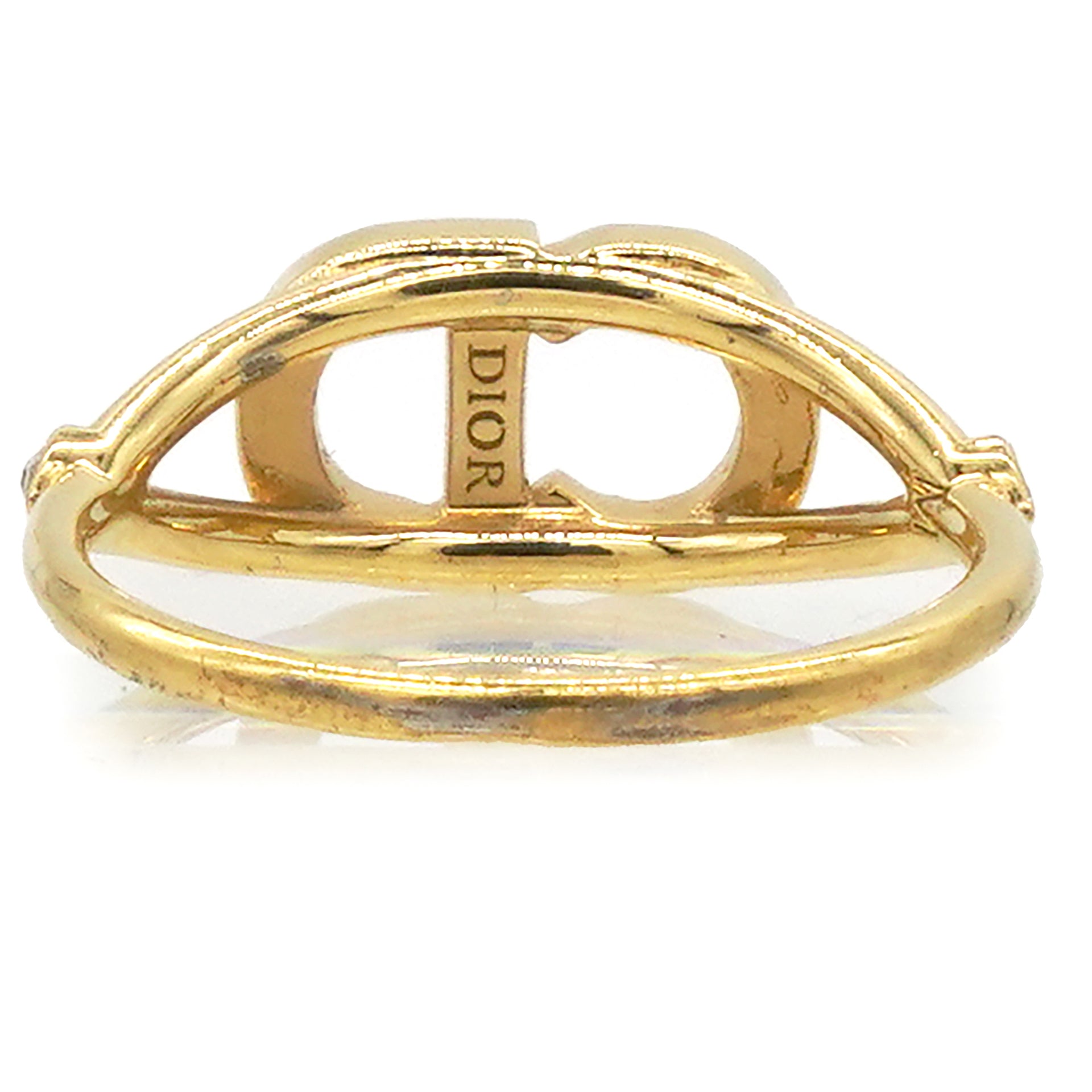 CHRISTIAN DIOR Metal CD Ring 