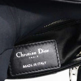 CHRISTIAN DIOR Satin Crystal Cannage Mini Lady Dior Black 