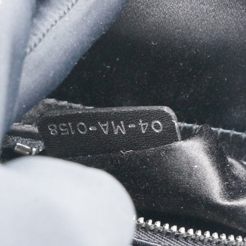 CHRISTIAN DIOR Satin Crystal Cannage Mini Lady Dior Black 