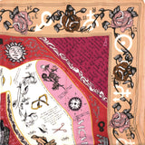 CHRISTIAN DIOR Scarf Silk Square Foulard Orange/ Red/ Blue/ Green 