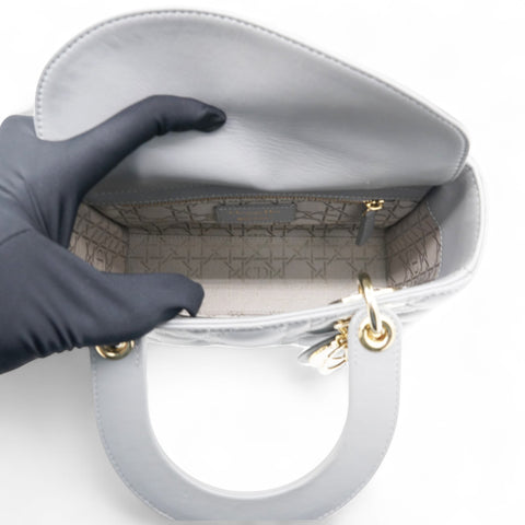 CHRISTIAN DIOR Small My ABCDior Lady Dior Gray 
