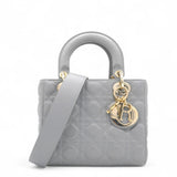 CHRISTIAN DIOR Small My ABCDior Lady Dior Gray 