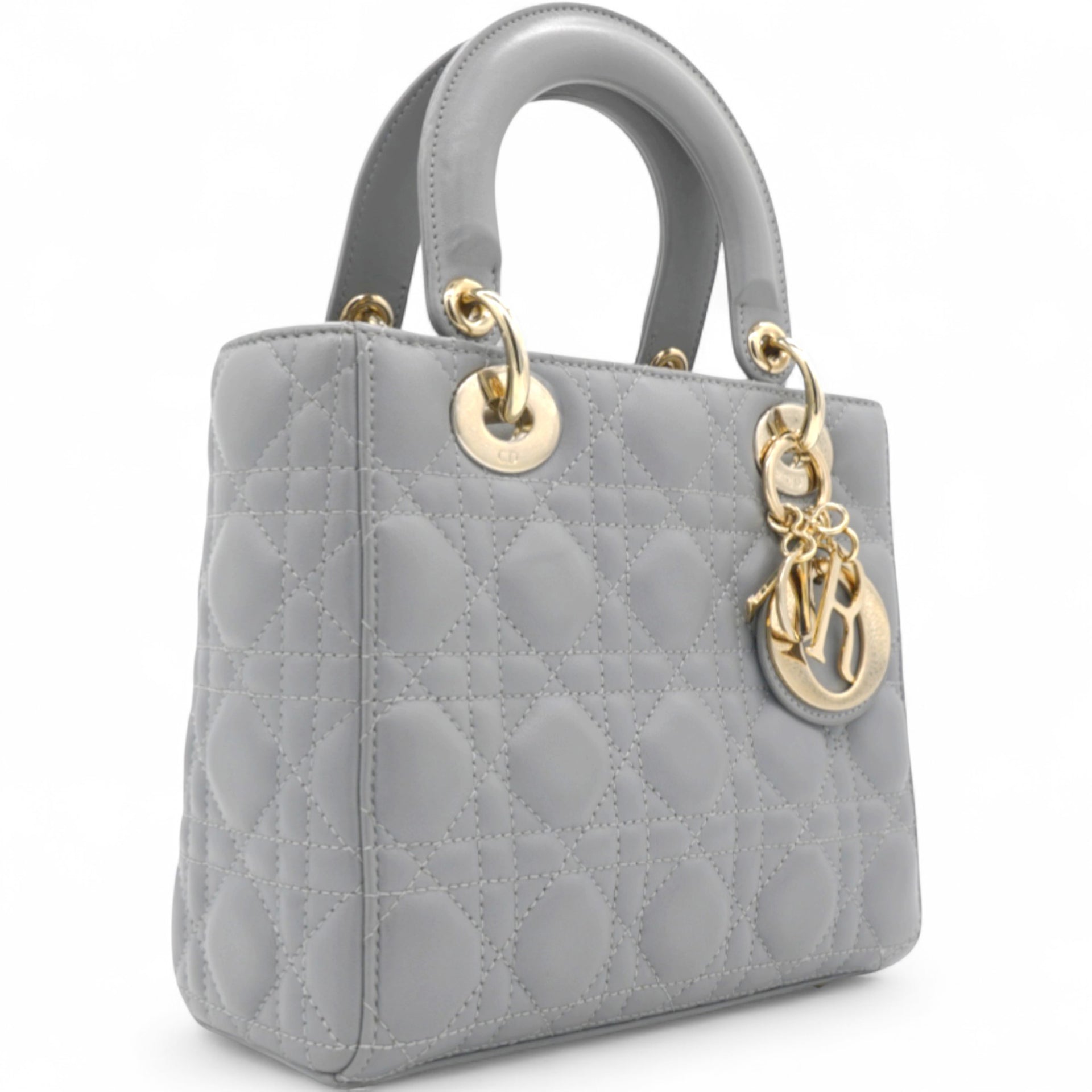 CHRISTIAN DIOR Small My ABCDior Lady Dior Gray 
