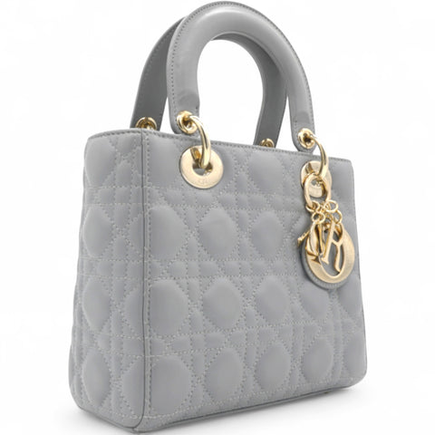 CHRISTIAN DIOR Small My ABCDior Lady Dior Gray 