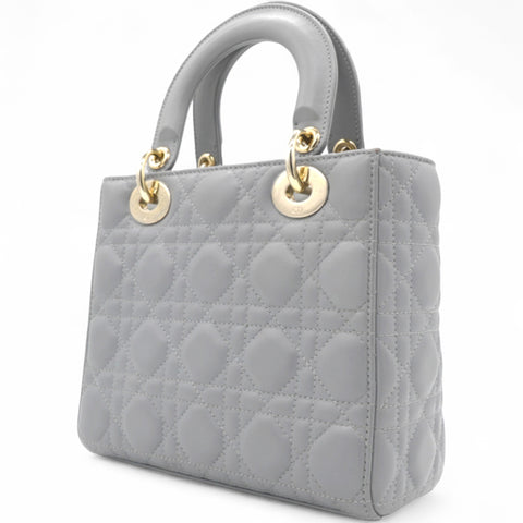 CHRISTIAN DIOR Small My ABCDior Lady Dior Gray 