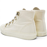 CHRISTIAN DIOR Technical Mesh Calfskin Womens Walk'N'Dior High Top Sneaker Milk Size38.5 