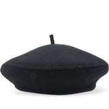 CHRISTIAN DIOR Wool Oblique Reversible Chic Beret Black Size58 