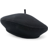 CHRISTIAN DIOR Wool Oblique Reversible Chic Beret Black Size58 