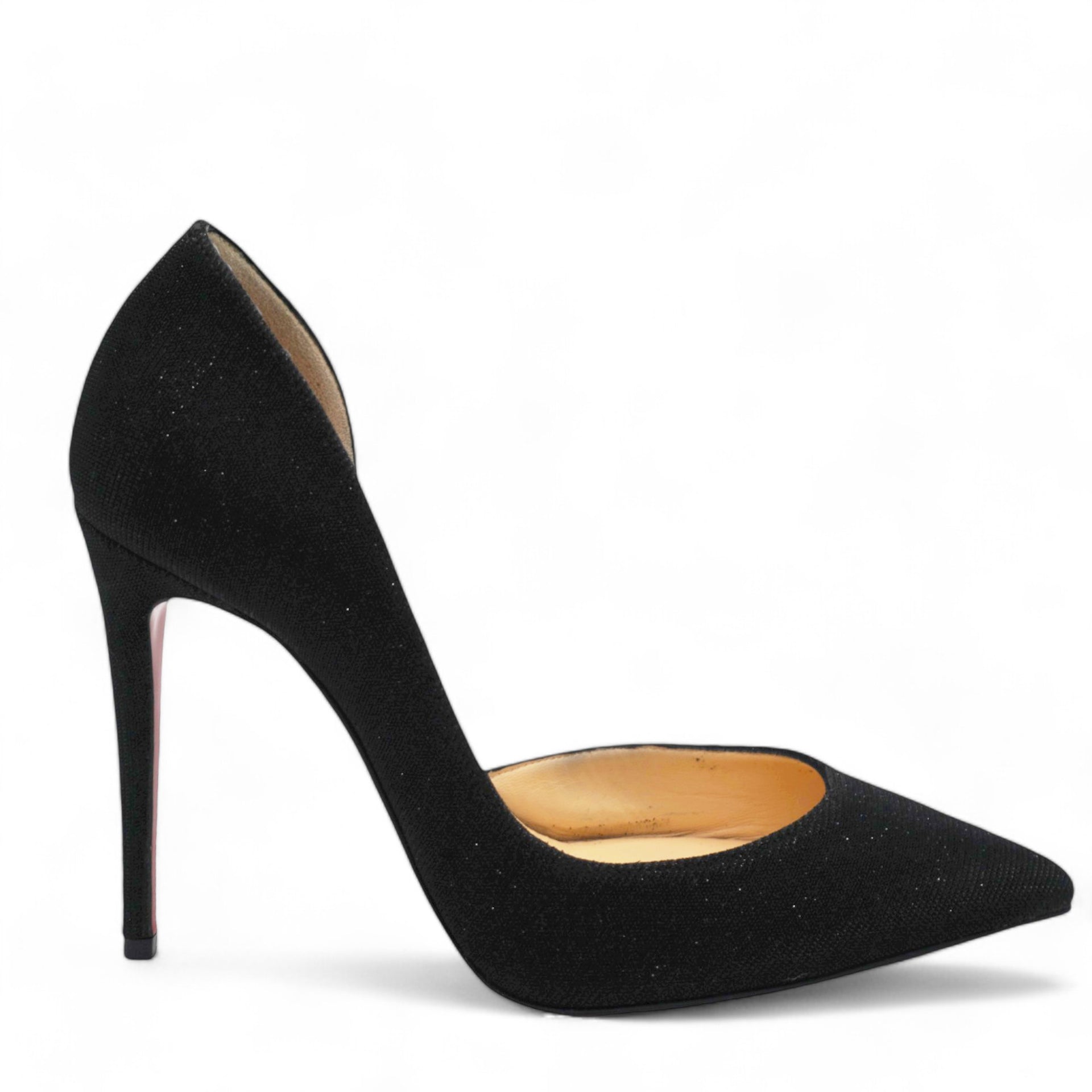 CHRISTIAN LOUBOUTIN Glitter Tennis Iriza 70 Pumps Black Size 36 