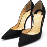 CHRISTIAN LOUBOUTIN Glitter Tennis Iriza 70 Pumps Black Size 36 