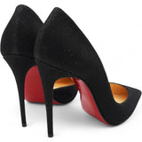 CHRISTIAN LOUBOUTIN Glitter Tennis Iriza 70 Pumps Black Size 36 