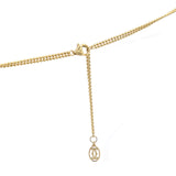 Cartier 18K Pink Yellow White Gold Trinity Double Chain Pendant Necklace Large 