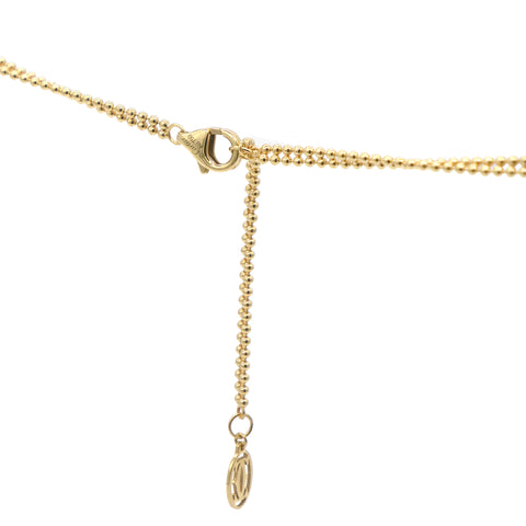 Cartier 18K Pink Yellow White Gold Trinity Double Chain Pendant Necklace Large 