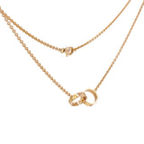 Cartier 18K Rose Gold Interlocking LOVE Necklace 