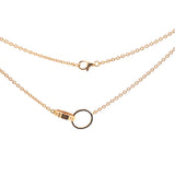 Cartier 18K Rose Gold Interlocking LOVE Necklace 