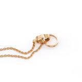 Cartier 18K Rose Gold Interlocking LOVE Necklace 