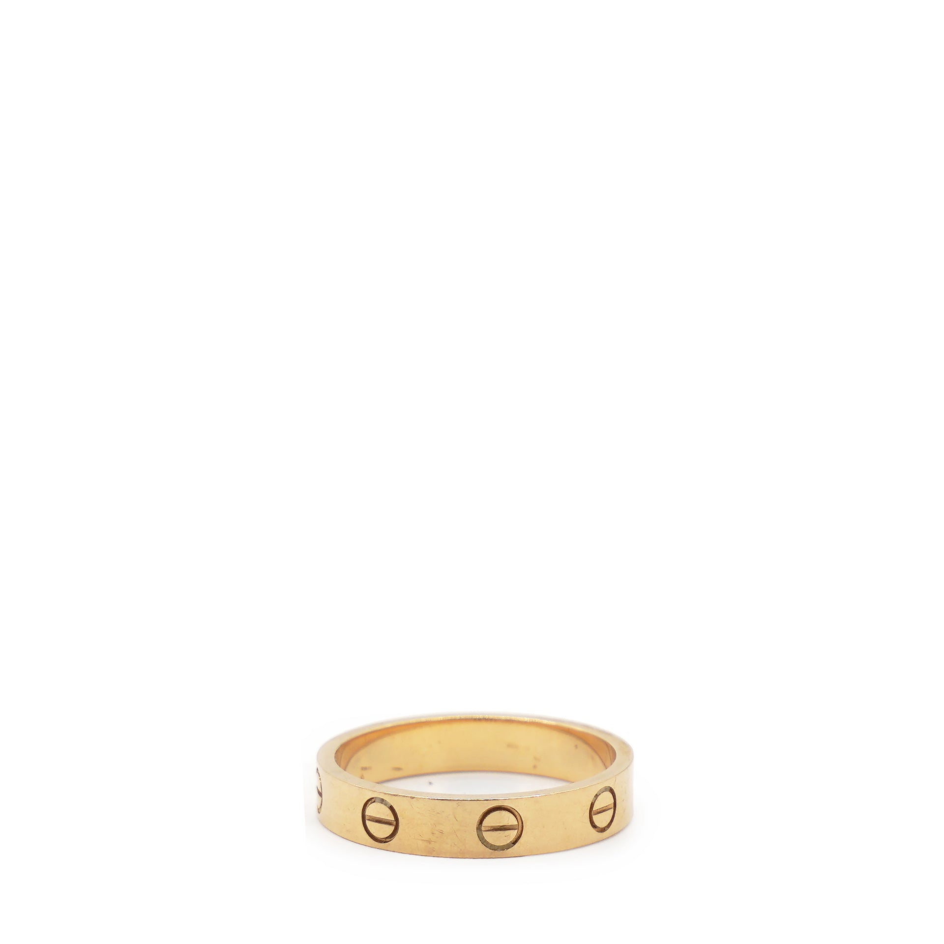 Cartier Love 18k Yellow Gold Wedding Band Ring Size54 