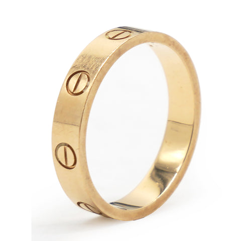 Cartier Love 18k Yellow Gold Wedding Band Ring Size54 