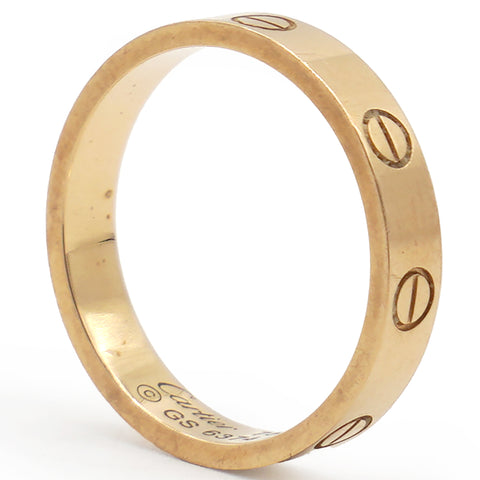 Cartier Love 18k Yellow Gold Wedding Band Ring Size54 