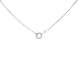 Cartier Love Necklace White Gold With 2 Diamonds