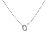 Cartier Love Necklace White Gold With 2 Diamonds