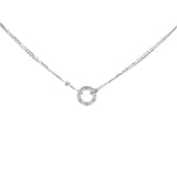 Cartier Love Necklace White Gold With 2 Diamonds