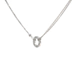 Cartier Love Necklace White Gold With 2 Diamonds