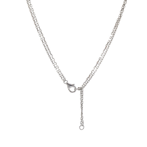 Cartier Love Necklace White Gold With 2 Diamonds
