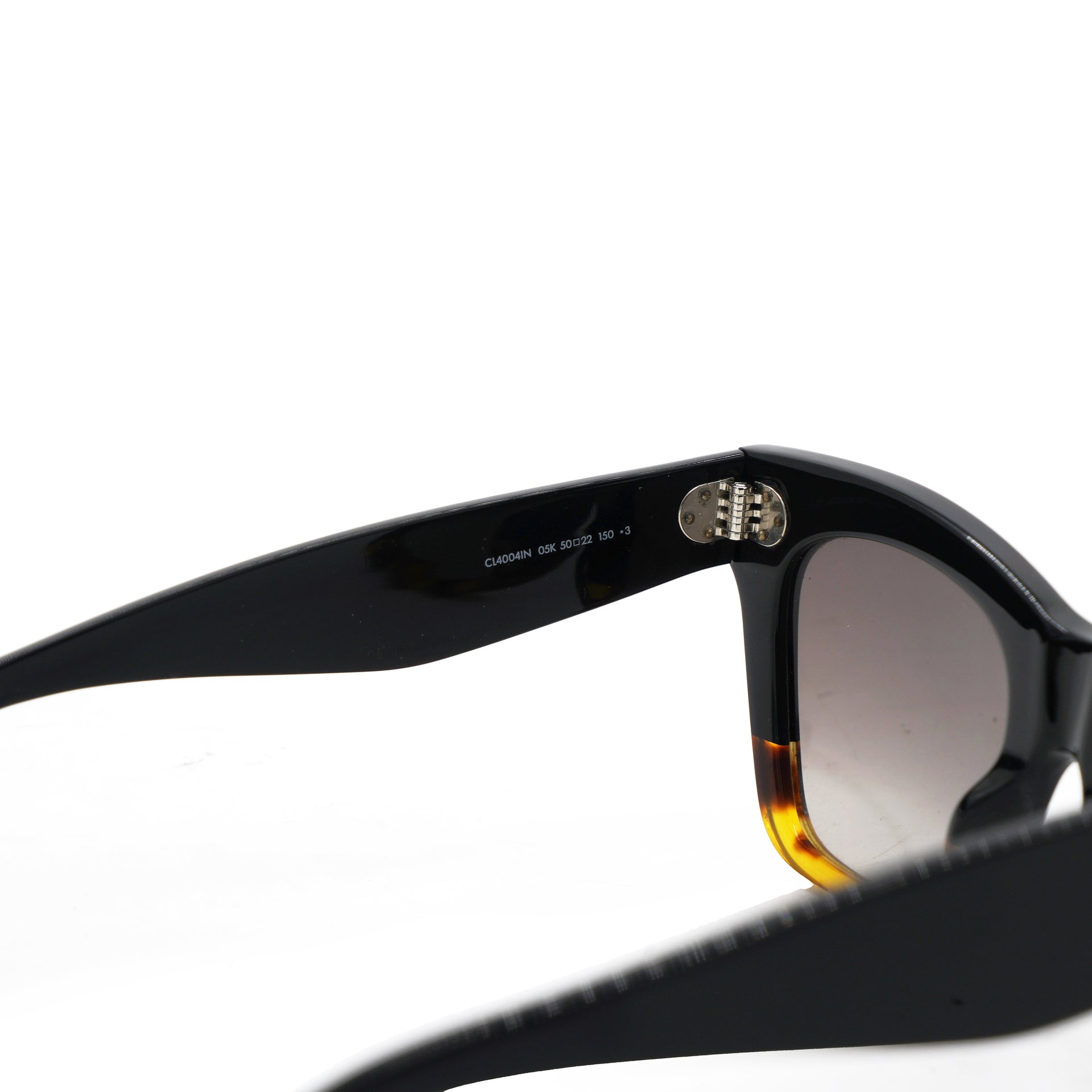 Celine Acetate Polarized Cat Eye Sunglasses CL4004IN Havana Black 