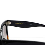 Celine Acetate Polarized Cat Eye Sunglasses CL4004IN Havana Black 