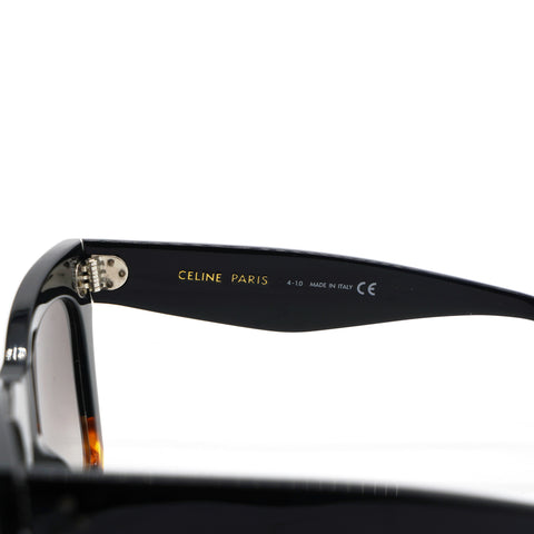 Celine Acetate Polarized Cat Eye Sunglasses CL4004IN Havana Black 