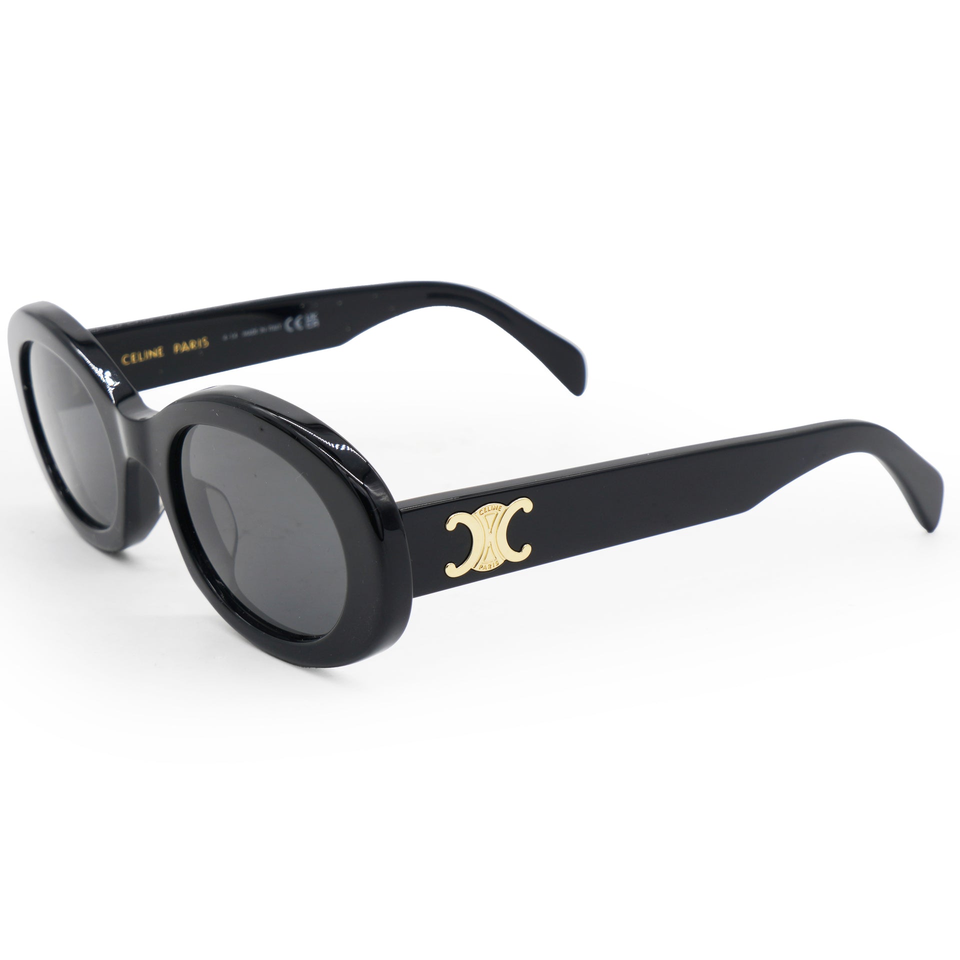 Celine Acetate Triomphe 01 Sunglasses CL 40194U Black 