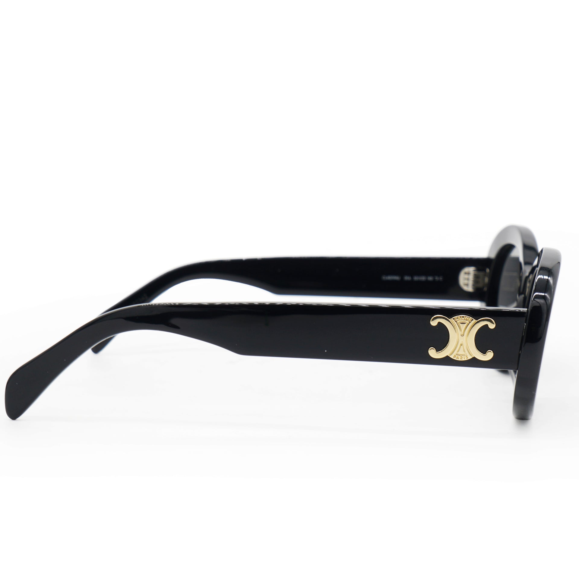 Celine Acetate Triomphe 01 Sunglasses CL 40194U Black 
