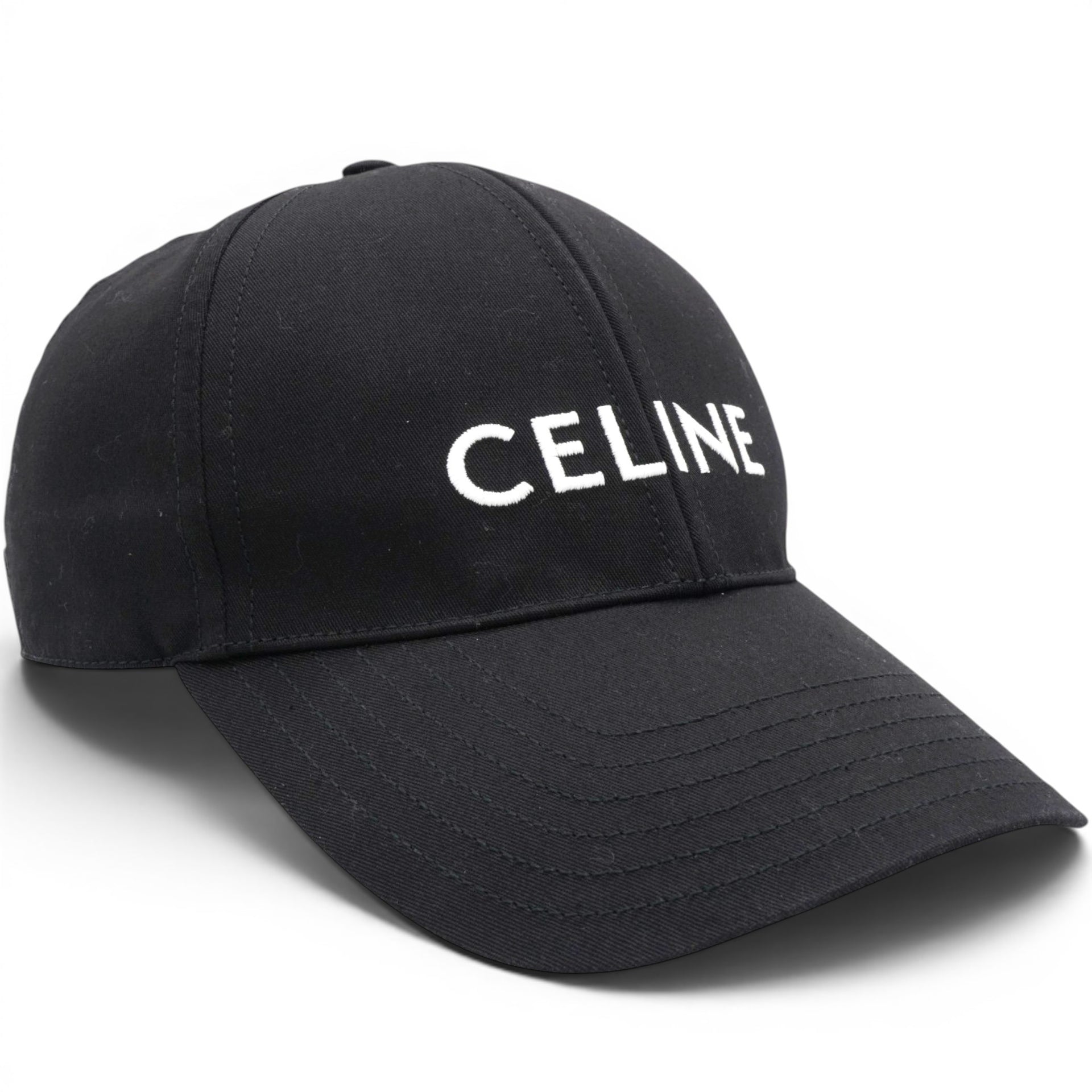 Celine Baseball Cap In Cotton Black Size M 