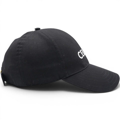 Celine Baseball Cap In Cotton Black Size M 