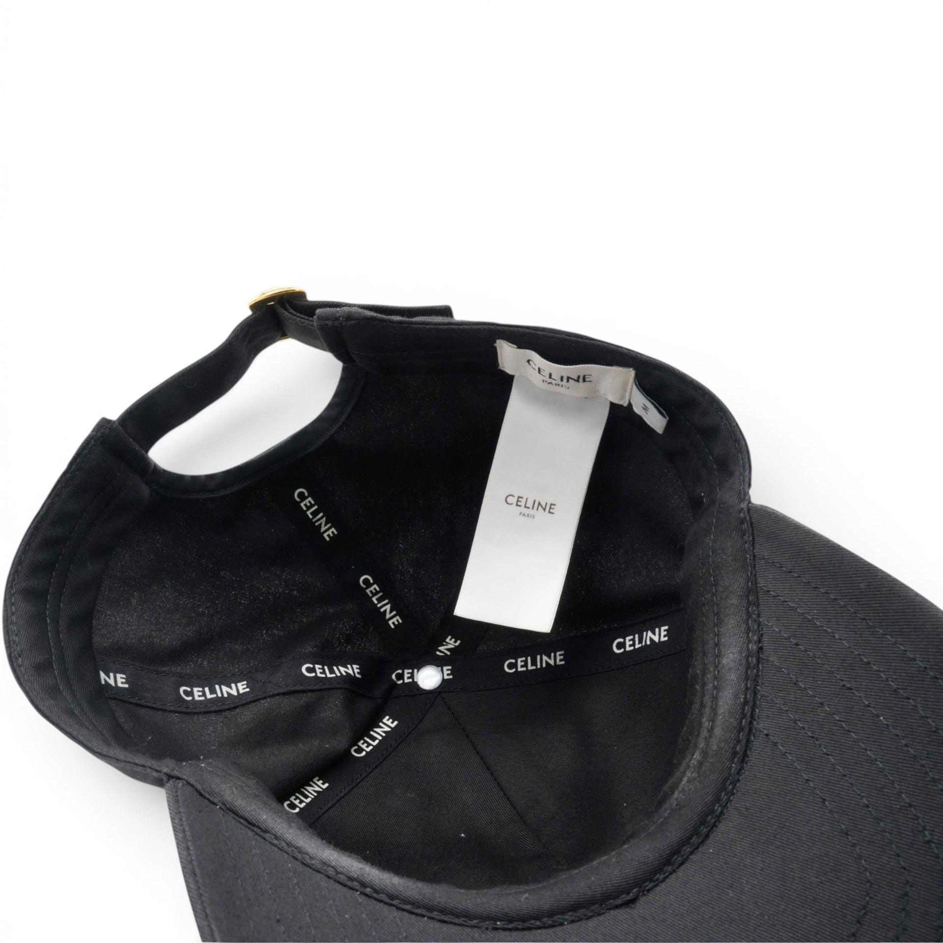 Celine Baseball Cap In Cotton Black Size M 