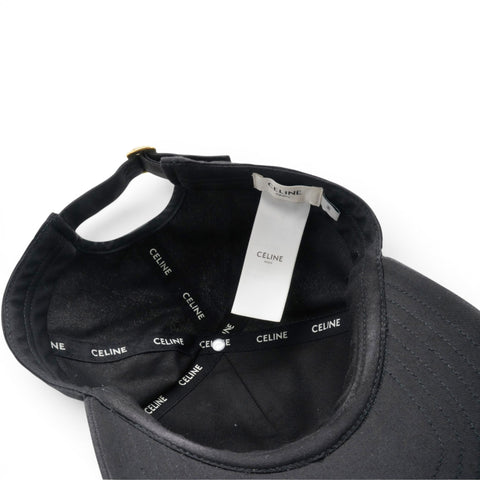 Celine Baseball Cap In Cotton Black Size M 