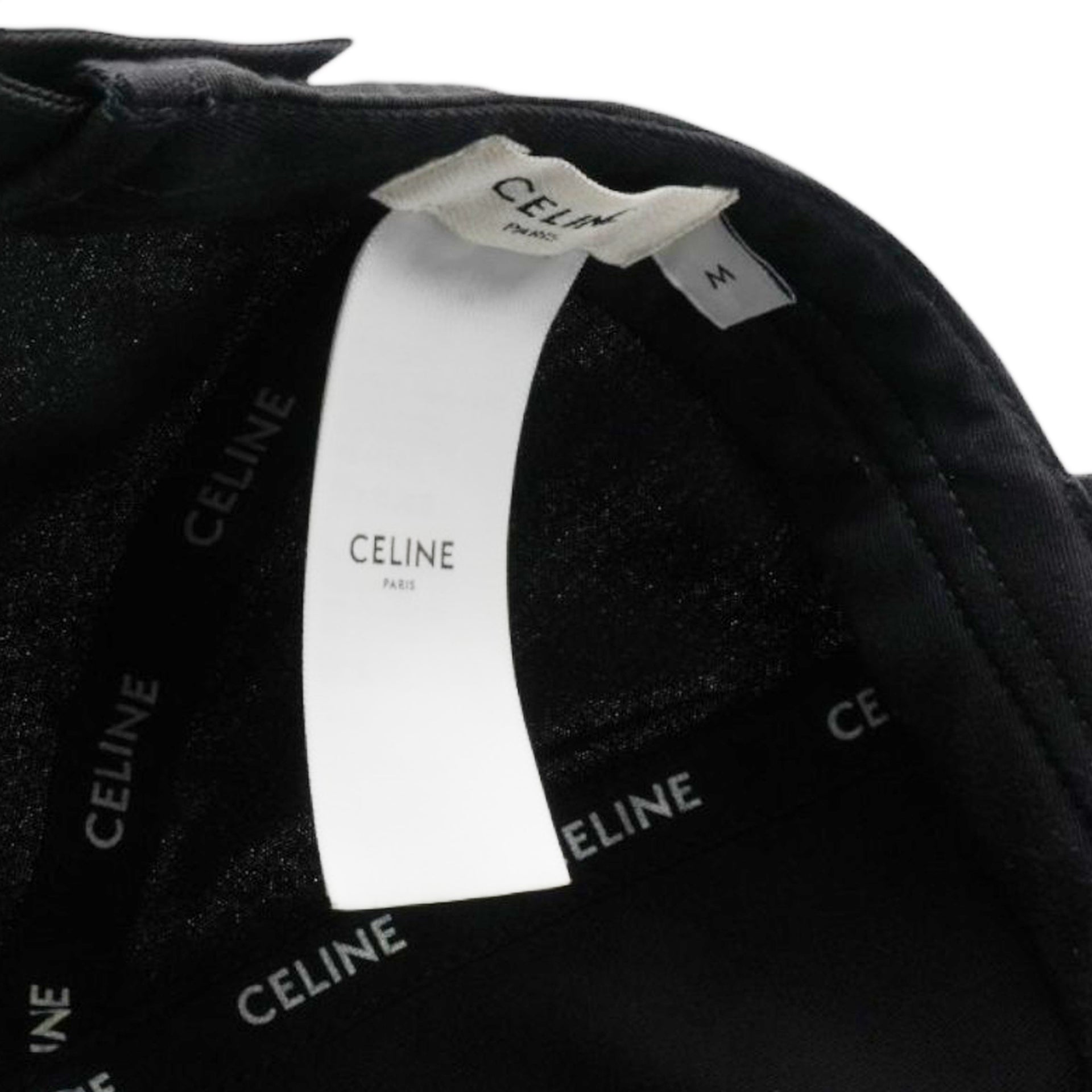 Celine Baseball Cap In Cotton Black Size M 