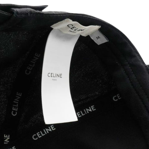Celine Baseball Cap In Cotton Black Size M 