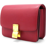 Celine Box Calfskin Mini Classic Box Flap Bag Red